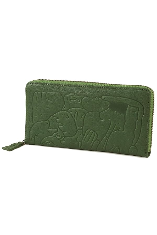 Dakota ダコタ 長財布 レザー アニマーレ ラウンドファスナー グリーン Dakota ダコタ 長財布 財布 レディース アニマーレ L字